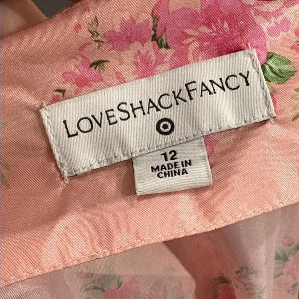 love shack fancy x target Cecile pink ruffle dress size 12 - Picture 13 of 14